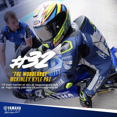 Photo post from Yamaha Racing Philippines.
