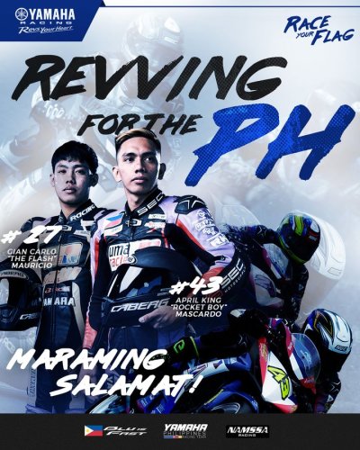 Photo post from Yamaha Racing Philippines.