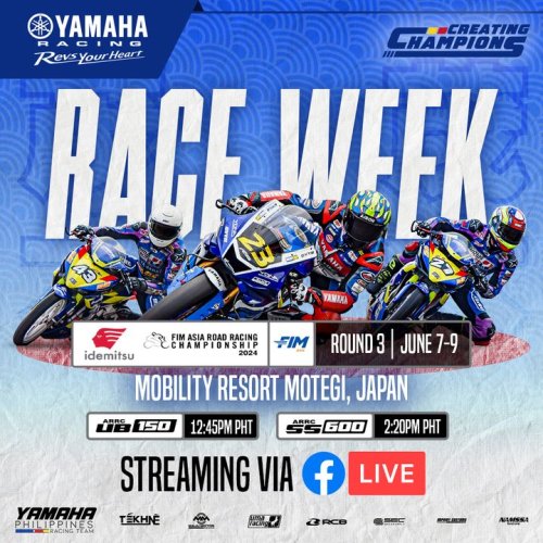 Photo post from Yamaha Racing Philippines.