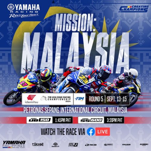 Photo post from Yamaha Racing Philippines.