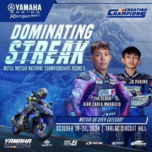 Photo post from Yamaha Racing Philippines.