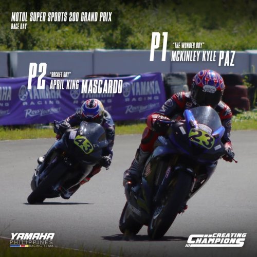 Photo post from Yamaha Racing Philippines.
