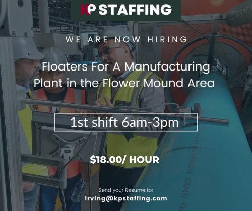 Photo post from KP Staffing Agency (Irving Branch).