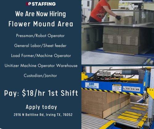 Photo post from KP Staffing Agency (Irving Branch).