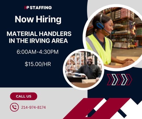 Photo post from KP Staffing Agency (Irving Branch).