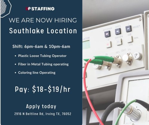 Photo post from KP Staffing Agency (Irving Branch).
