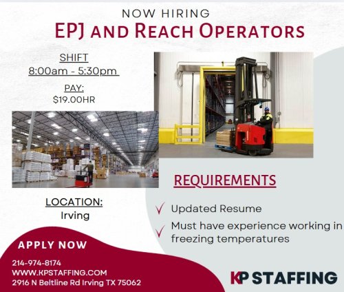 Photo post from KP Staffing Agency (Irving Branch).
