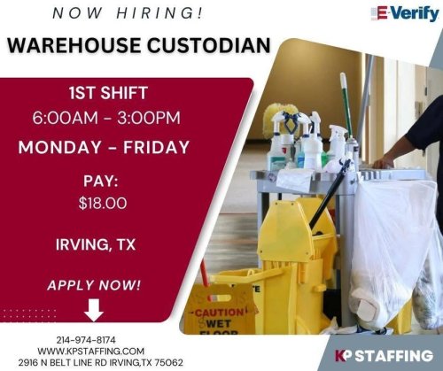 Photo post from KP Staffing Agency (Irving Branch).