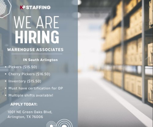 Photo post from KP Staffing Agency (Arlington Branch).