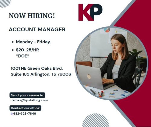 Photo post from KP Staffing Agency (Arlington Branch).
