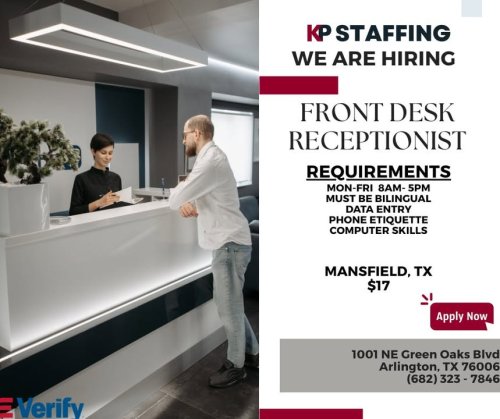 Photo post from KP Staffing Agency (Arlington Branch).