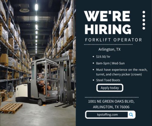 Photo post from KP Staffing Agency (Arlington Branch).