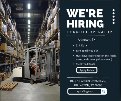 Photo post from KP Staffing Agency (Arlington Branch).