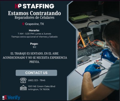 Photo post from KP Staffing Agency (Arlington Branch).