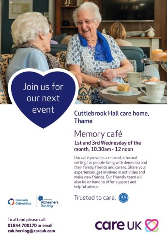 Photo post from Cuttlebrook Hall Care Home.