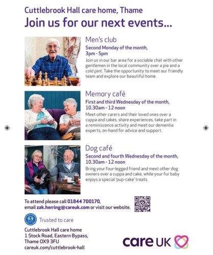Photo post from Cuttlebrook Hall Care Home.