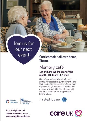 Photo post from Cuttlebrook Hall Care Home.