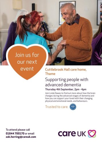 Carousel post from Cuttlebrook Hall Care Home.