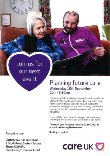 Carousel post from Cuttlebrook Hall Care Home.