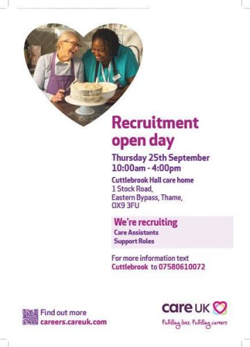 Photo post from Cuttlebrook Hall Care Home.