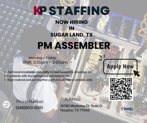 Photo post from KP Staffing Agency (West Houston Branch).