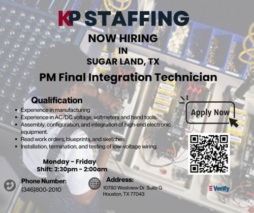 Photo post from KP Staffing Agency (West Houston Branch).