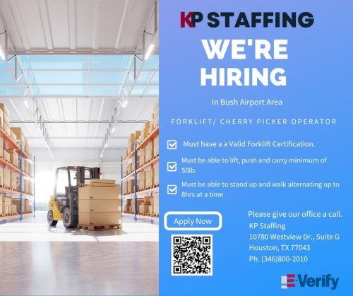 Photo post from KP Staffing Agency (West Houston Branch).