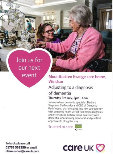 Photo post from Mountbatten Grange care home.
