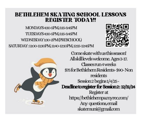 Photo post from Bethlehem Recreation.