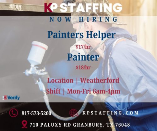 Photo post from KP Staffing Agency (Granbury Branch).
