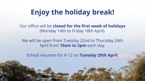 Photo post from Wycliffe Christian School.