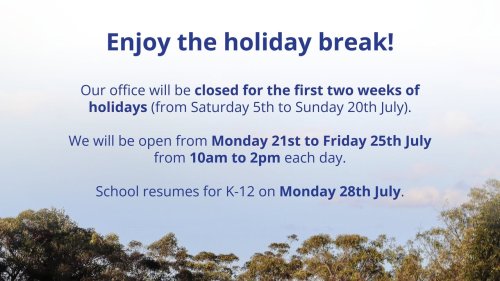 Photo post from Wycliffe Christian School.