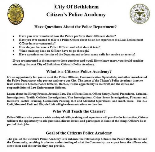Photo post from Bethlehem Police Department, Bethlehem, PA.