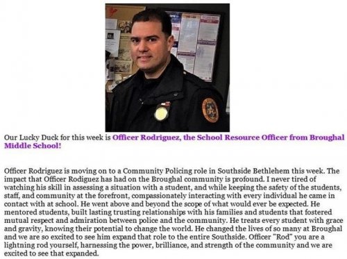Photo post from Bethlehem Police Department, Bethlehem, PA.