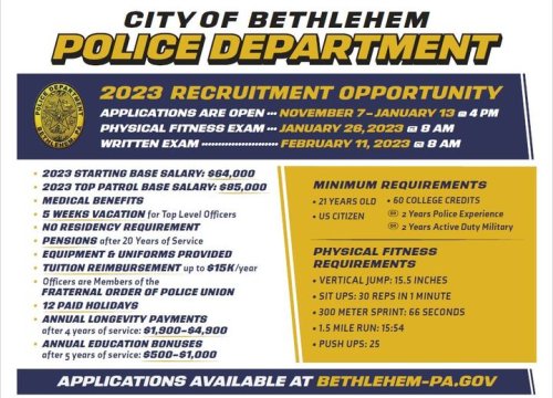 Photo post from Bethlehem Police Department, Bethlehem, PA.