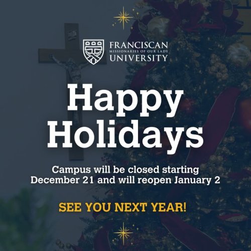 Photo post from Franciscan Missionaries of Our Lady University.