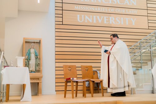 Carousel post from Franciscan Missionaries of Our Lady University.