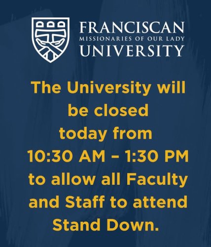 Photo post from Franciscan Missionaries of Our Lady University.