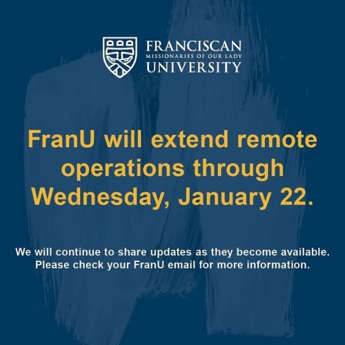 Photo post from Franciscan Missionaries of Our Lady University.