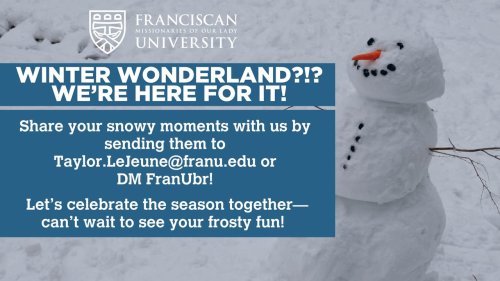 Photo post from Franciscan Missionaries of Our Lady University.