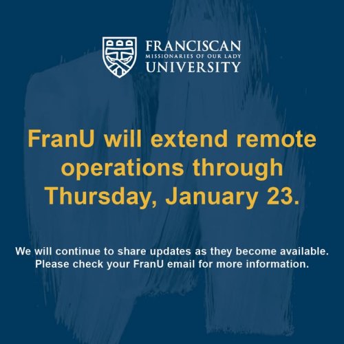 Photo post from Franciscan Missionaries of Our Lady University.