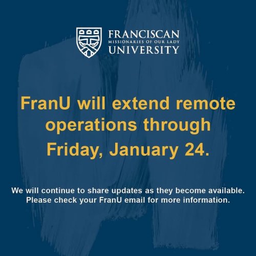 Photo post from Franciscan Missionaries of Our Lady University.