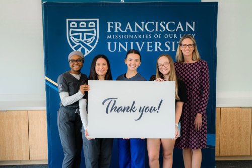 Carousel post from Franciscan Missionaries of Our Lady University.