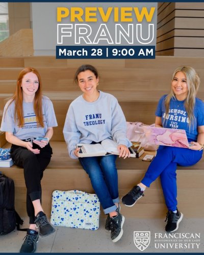 Carousel post from Franciscan Missionaries of Our Lady University.