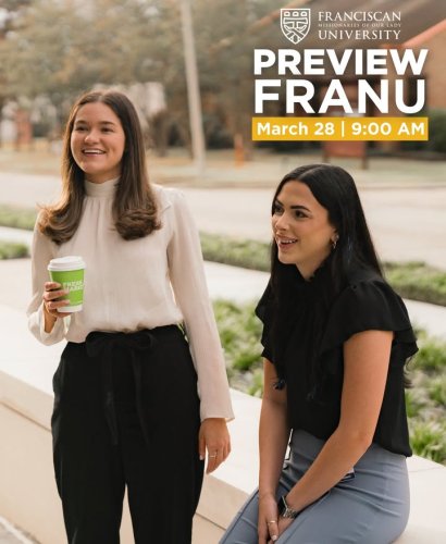 Carousel post from Franciscan Missionaries of Our Lady University.