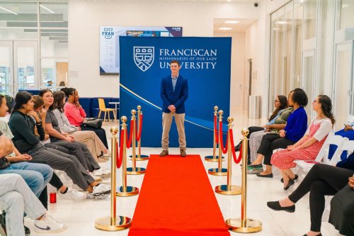 Carousel post from Franciscan Missionaries of Our Lady University.