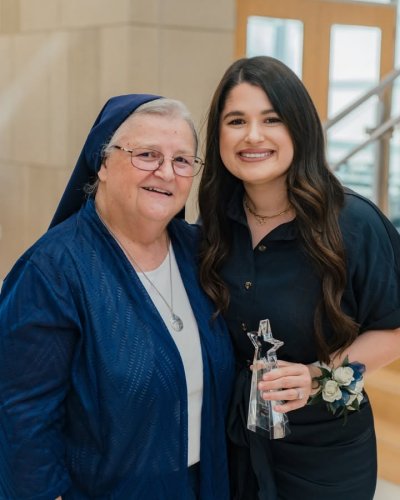 Photo post from Franciscan Missionaries of Our Lady University.