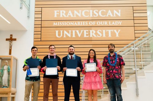 Carousel post from Franciscan Missionaries of Our Lady University.