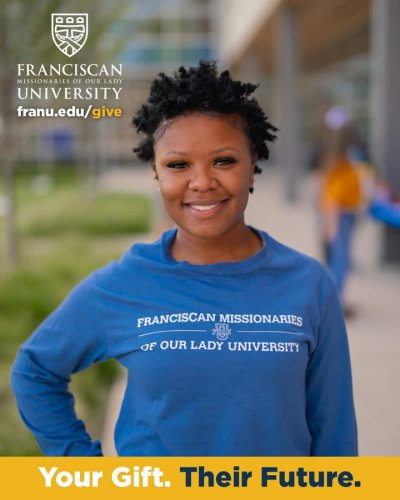 Photo post from Franciscan Missionaries of Our Lady University.