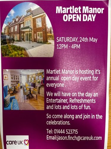 Photo post from Martlet Manor Care Home.
